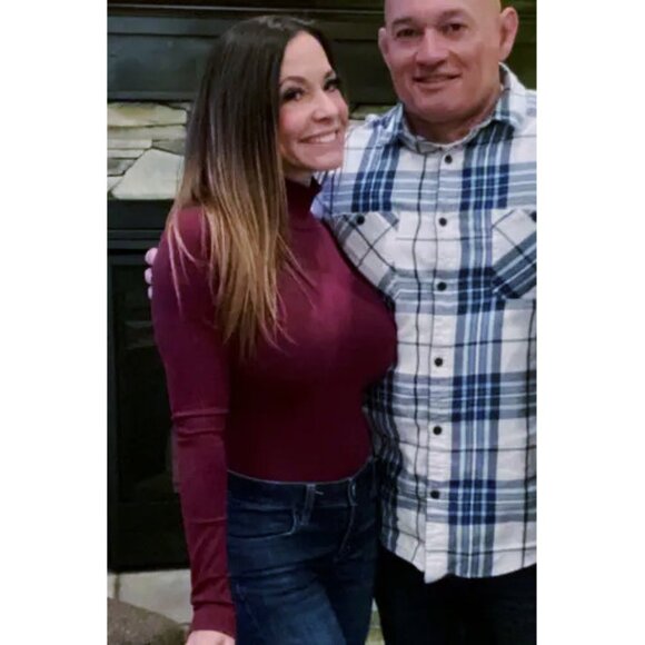 Lulus Wilde Burgundy Ribbed Long Sleeve Mock Neck Bodysuit - Picture 4 of 4